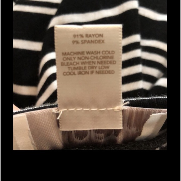 Loft Petites Maxi Skirt Black And White Striped  Size SP - Picture 12 of 15